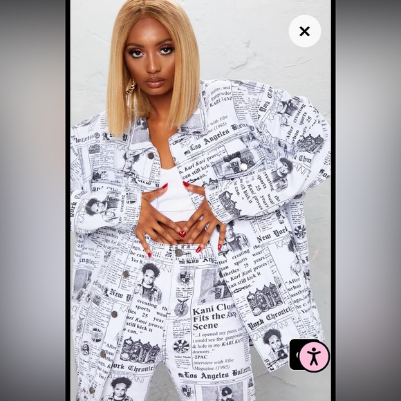 PLT Newspaper Denim Jacket - Picture 4 of 9